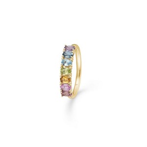 Mads Z - Poetry Rainbow Ring aus 14kt. Gold mit echten Steinen