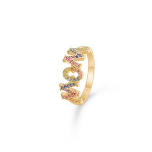 WOW oder MOM Ring aus 14kt Gold von Mads Z 1544097
