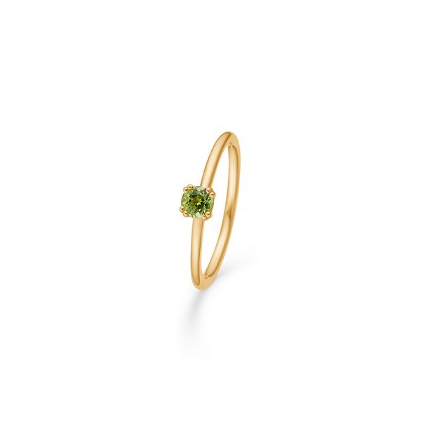 Poesie Solitär Peridot Ring in 14 kt Mads Z 1546053