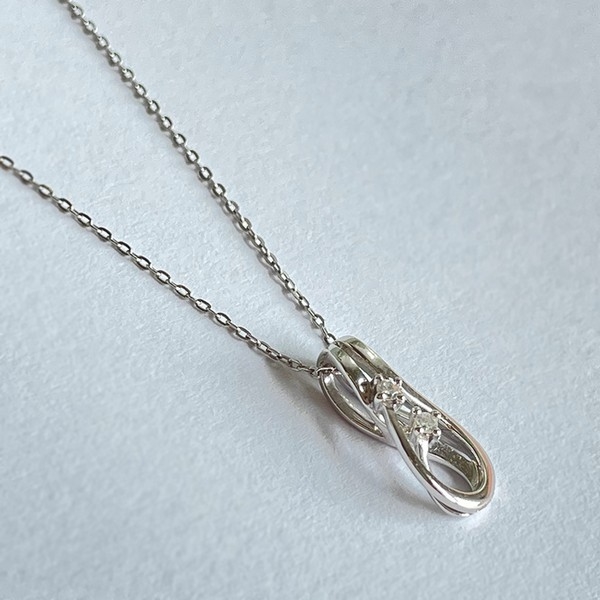 Anhänger in 14 kt Weißgold mit Kette 155137