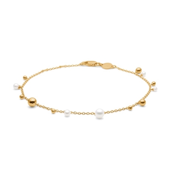 armband „Bubbles n' Pearls“ in 14-karätigem Gold, Mads Z 1553166