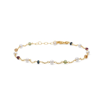 Das Blossom Armband von Mads Z ist ein elegantes und feminines Schmuckstück aus 14 Karat Gold