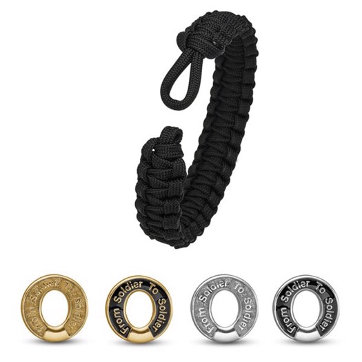 Soldier To Soldier - Armband in Schwarz 1602-FSTS-Black