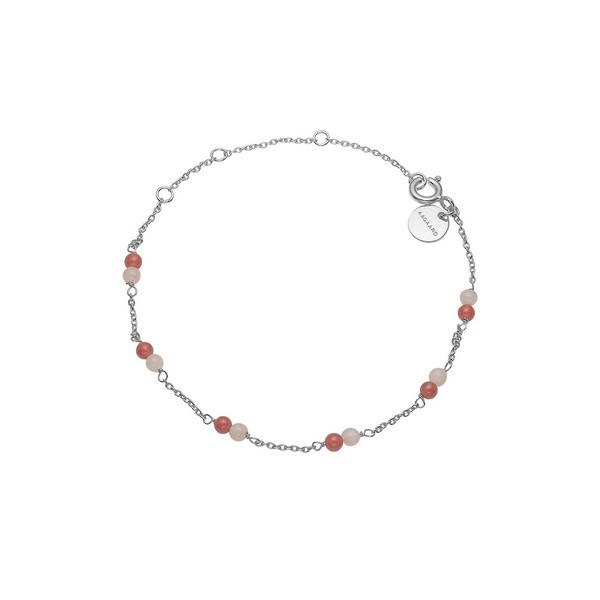 Aagaard - Armband mit Achaten und Mondsteinen in Silber