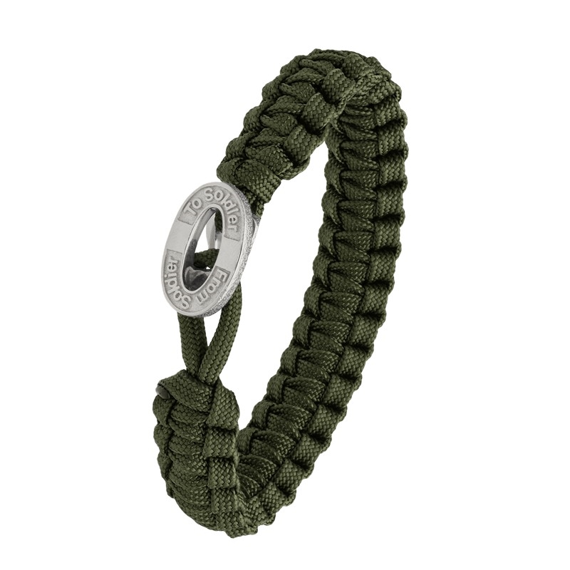 Soldier To Soldier- armband in Grün 1604-FSTS-Gre-S10