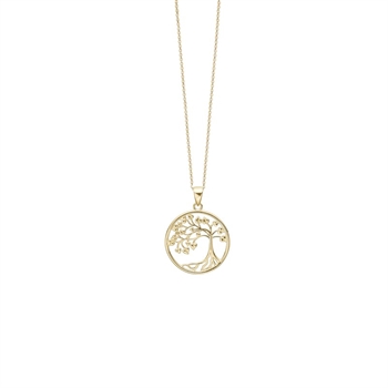 Lebensbaum-Halskette aus 8 kt Gold 1680-G8-61-45