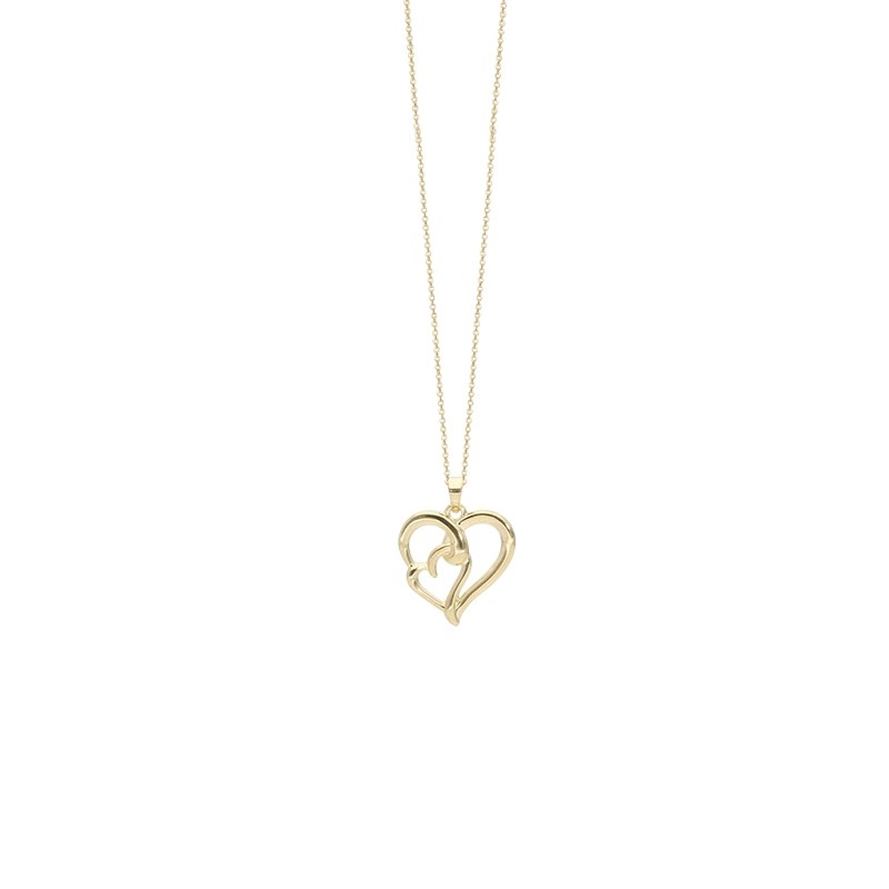 Heart Beat Herzanhänger in 8 kt Gold 1685-G8-73-45K