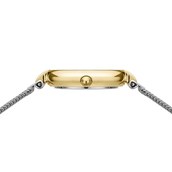 Bering Classic Collection Damenuhr in Stahl und poliertem Gold 24 mm 3
