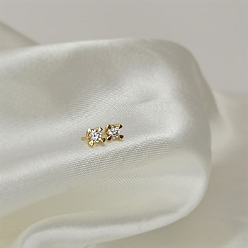 Aagaard - Diamantohrringe in 8 kt Gold mit Lab-Grown Diamant insgesamt 0,20 ct