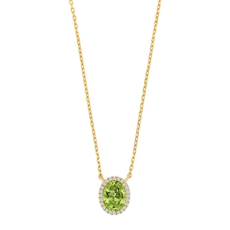 Joanli Nor- MILLENOR grüne Halskette vergoldete 20452125900