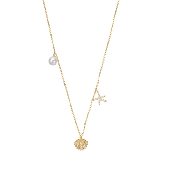 SELINANOR Halskette in Vergoldet Silber