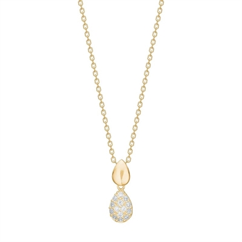 doppelte tropfenförmige Anhänger aus 8 Karat Gold von Siersbøl