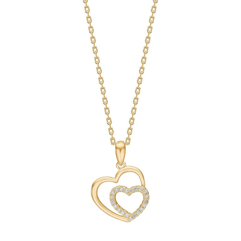 Joanli Nor RIVERANOR Vergoldet Kette mit Herzen 20630045900