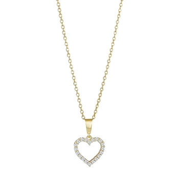 Herzanhänger aus 8 Karat Gold von Siersbøl