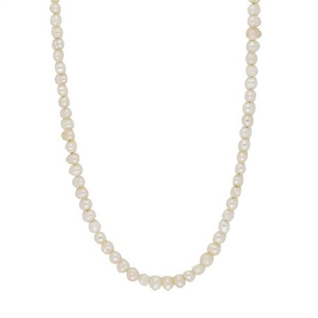 Siersbøl - Perlenkette mit rhodiniertem silber Verschluss 20890010900