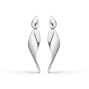 Silhouetten-Ohrringe in Silber von Mads Ziegler 
