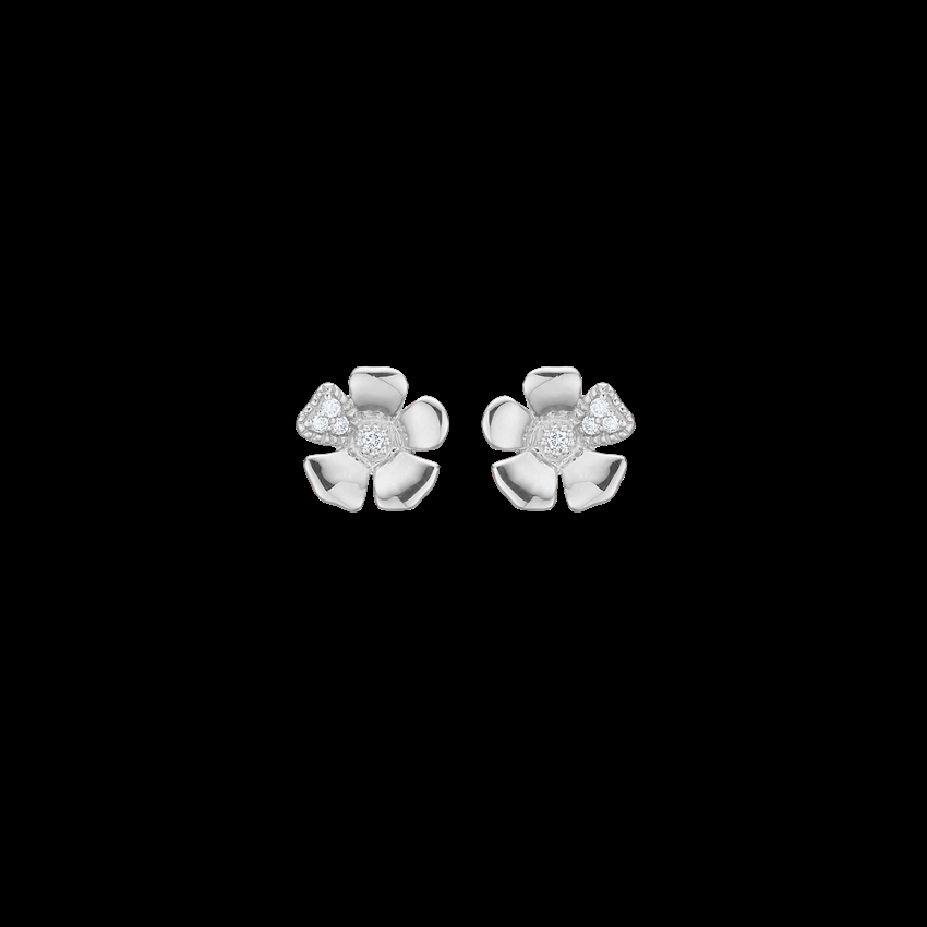 Fleur Ohrringe in Silber von Mads Z sind elegante Ohrstecker