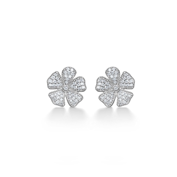 Mads Z - Fleur Ohrringe aus Silber mit zirkonia 2