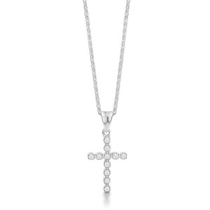 ByAagaard - Silber Halskette - Kreuz-Anhänger 213217-45