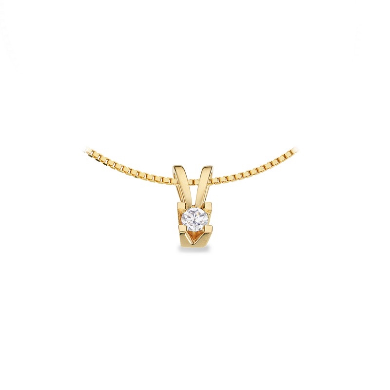 Kleopatra Anhänger in 8kt. Gold 0,05ct.-0,25ct. Diamant