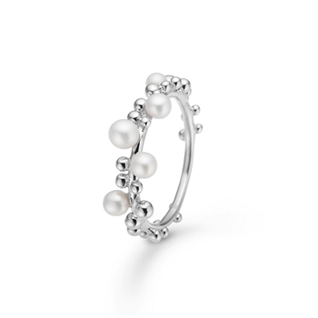 Bubbles n' Pearls Ring in silber Mads Z 2143166