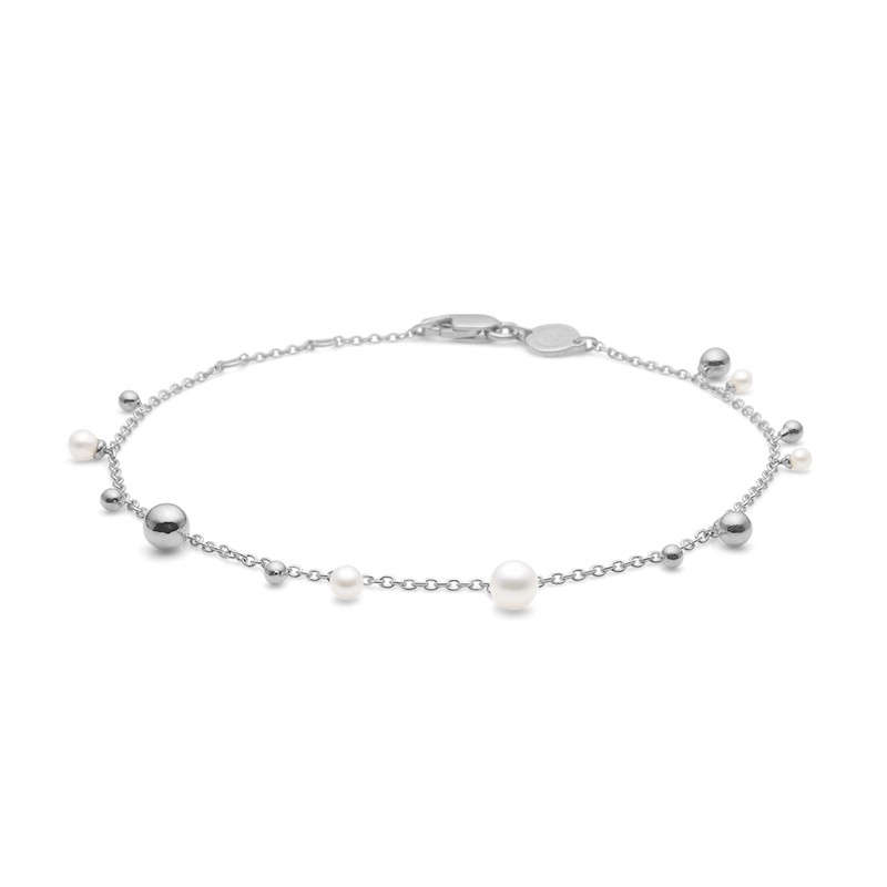 Bubbles n\' Pearls armband in silber Mads Z 2153166