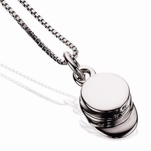 Silberhalskette mit Studentenhut-Anhänger 217992