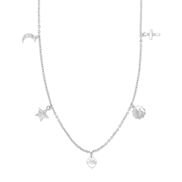 Nordahl Jewellery - CHARM52 Halskette mit Amuletten in silber
