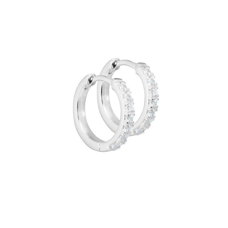 Aqua Dulce - Darling Hoop 15mm Silber m. Zirkonia