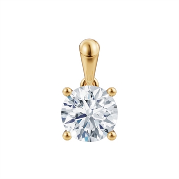 LUXURY Anhänger aus 14 kt Gold mit lab-grown Diamant 0,25-1,0 ct