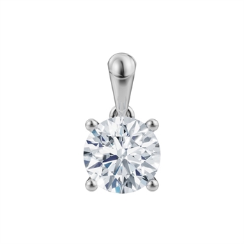 LUXURY Anhänger aus 14 kt Weißgold mit lab-grown Diamant 0,25-1,0 ct