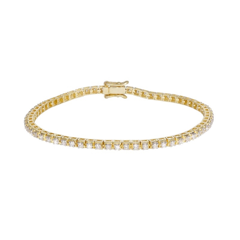 Aagaard Tennisarmband in 14 kt Gold mit im Labor gezüchtetem 0,96