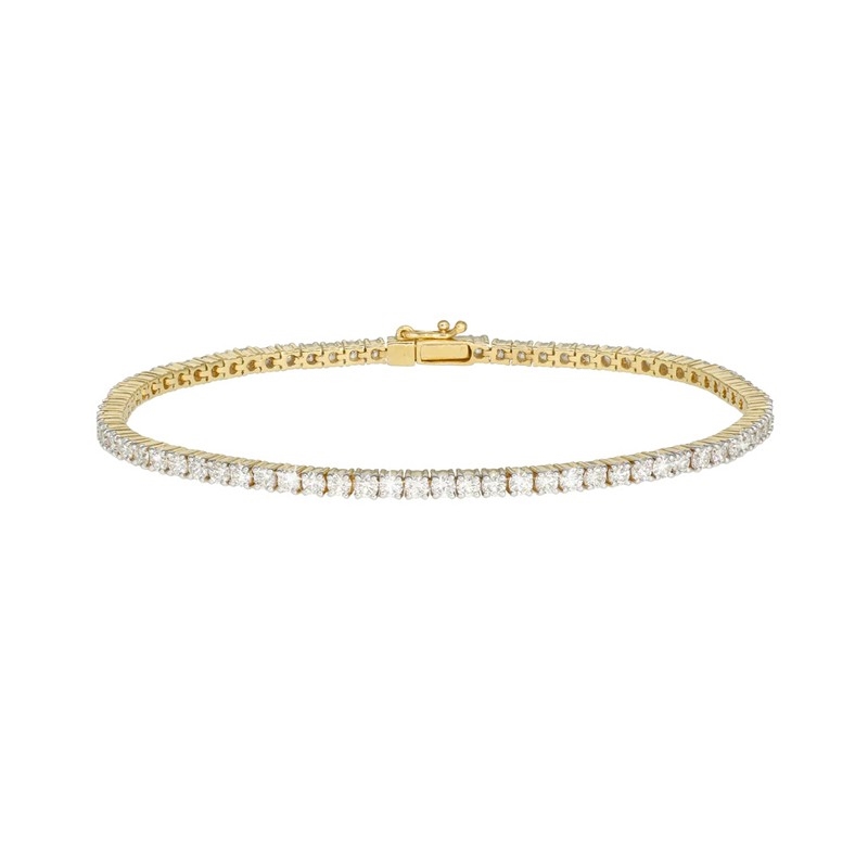 Aagaard – Tennisarmband in 14 kt Gold mit im Labor gezüchteten 2,89 ct