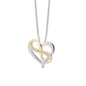 Christina HEART WITH ETERNITY Kette bicolor 680-BB96