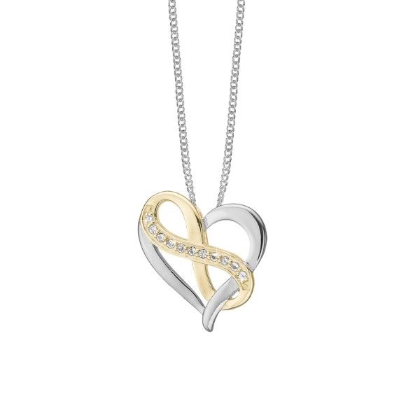 Christina HEART WITH ETERNITY Kette bicolor 680-BB96