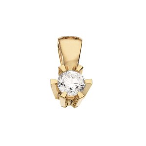 Anhänger von Scrouples princessjewellery - 14 Karat Gold mit einem Diamanten - Karat wählen - 2775