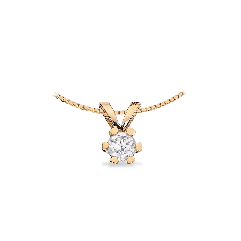 Vida-Anhänger 14 kt. Gold mit Brillant 0,03 - 0,50 ct.