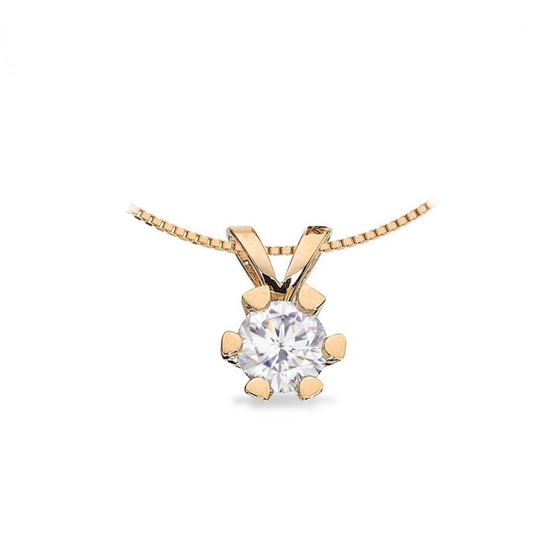 Vida Anhänger 14 kt. Gold mit Brillant 0,03 - 0,50 ct.