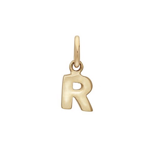 Siersbøl - Buchstaben-Anhänger aus 14kt. Gold (R)