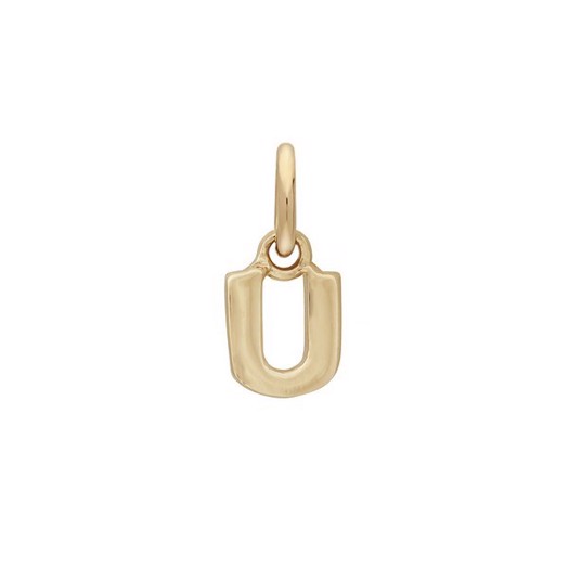 Siersbøl - Buchstaben-Anhänger aus 14kt. Gold (U)