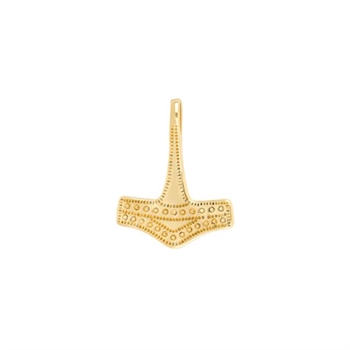 Siersbøl - Thorshammer-Anhänger aus 8 kt Gold, klein