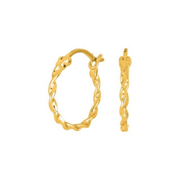 Nordahl Jewellery - NICE52 Creolen eingedreht vergoldete