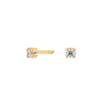 Ohrstecker aus 8kt. Gold mit Zirkonias 2mm