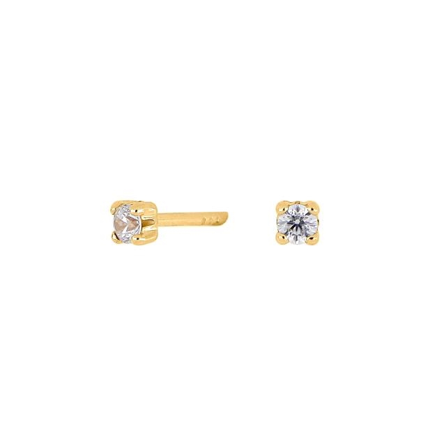 Ohrstecker aus 8kt. Gold mit Zirkonias 2mm