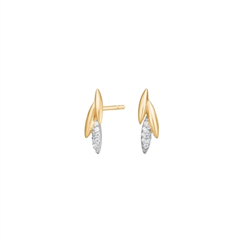 Siersbøl 8 kt Gold Ohrringe m Zirkonia 30550540300