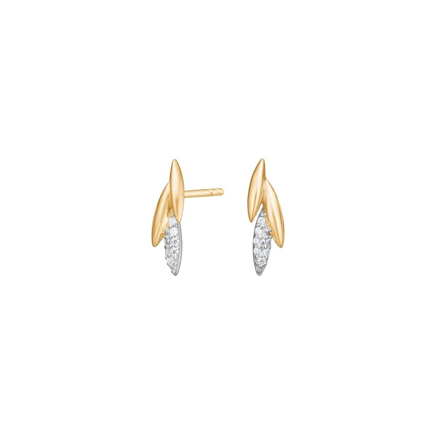 Siersbøl 8 kt Gold Ohrringe m Zirkonia 30550540300