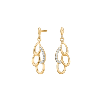Siersbøl 8 kt Goldohrringe m Zirkonia 30550570300