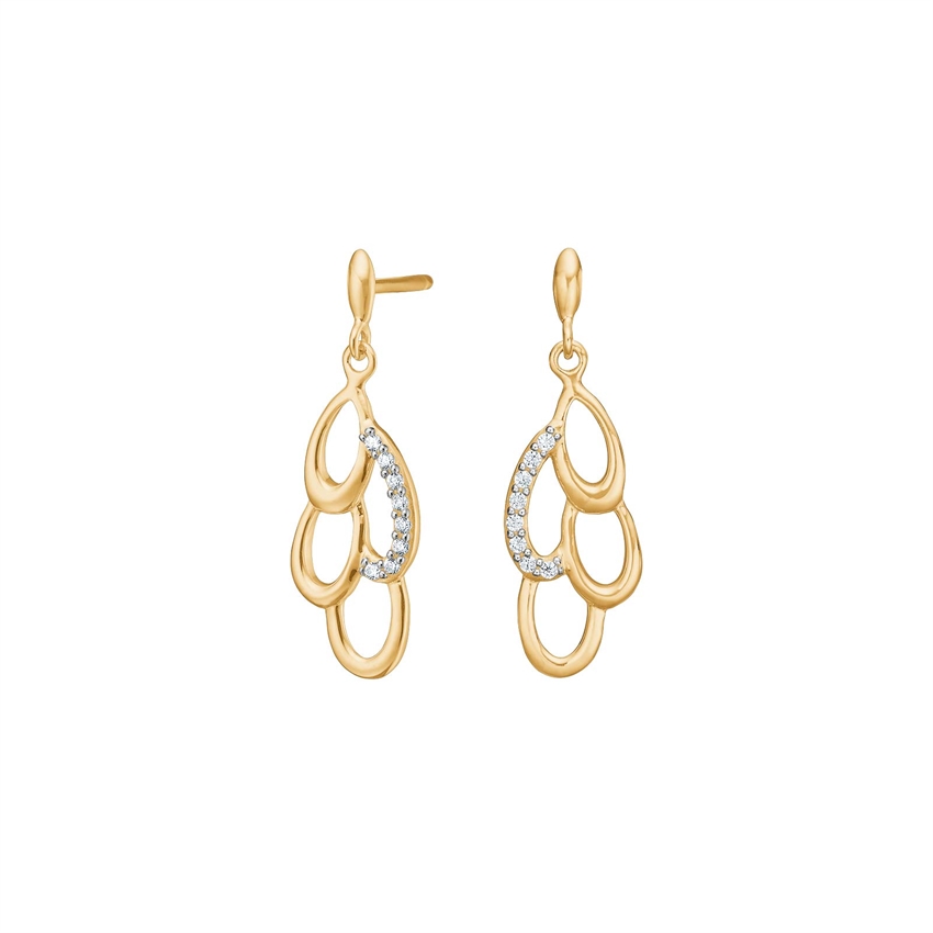 Siersbøl 8 kt Goldohrringe m Zirkonia 30550570300