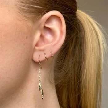 Siersbøl - Ohrringe aus 8 Karat Gold mit Ketten | 382 147 3