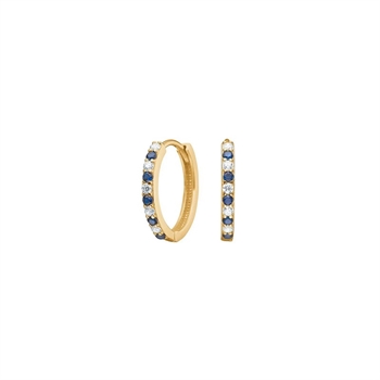 Siersbøl 8 kt Gold Ohrringe mit Saphir 10% online sparen